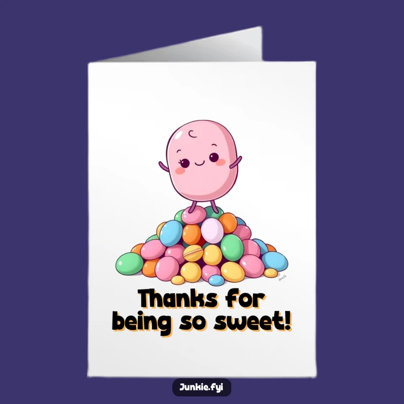 Funny Free Printable Thank You Card: Macaron's Candy Balance Thanks!