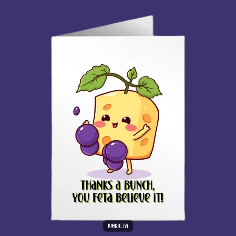 Thanks Free Printable Kawaii Cheese Card - A Humorous Downloadable Gift!