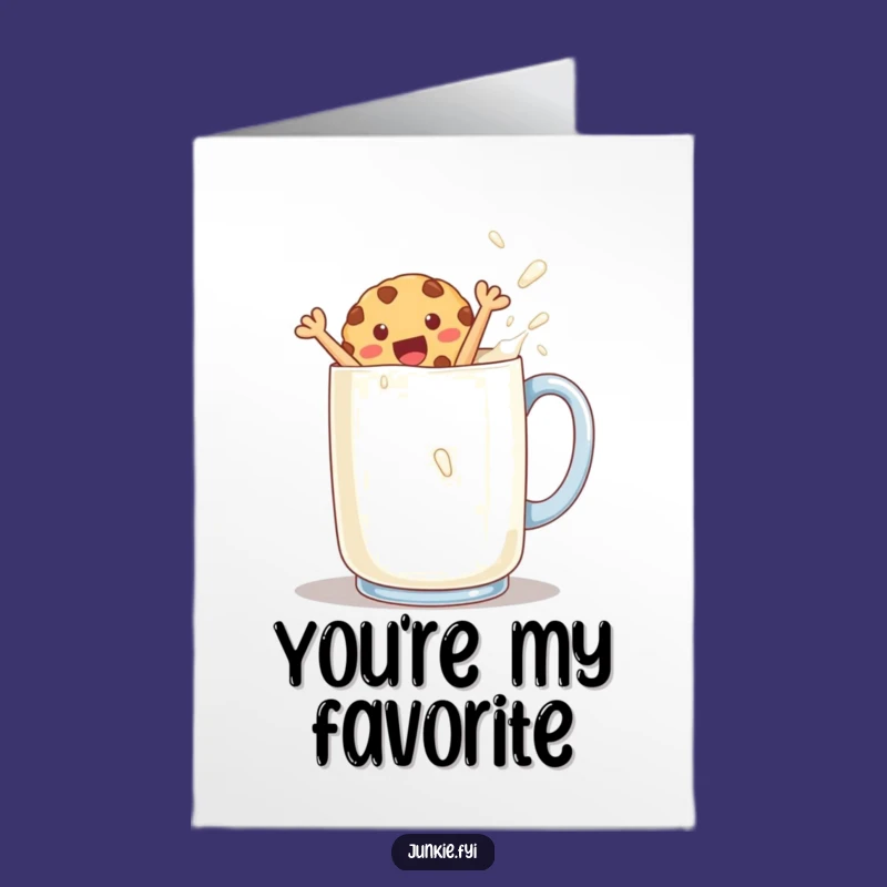 Free Printable Thank You Card: Cookie's Milk Dive, Sweet Downloadable Gift!