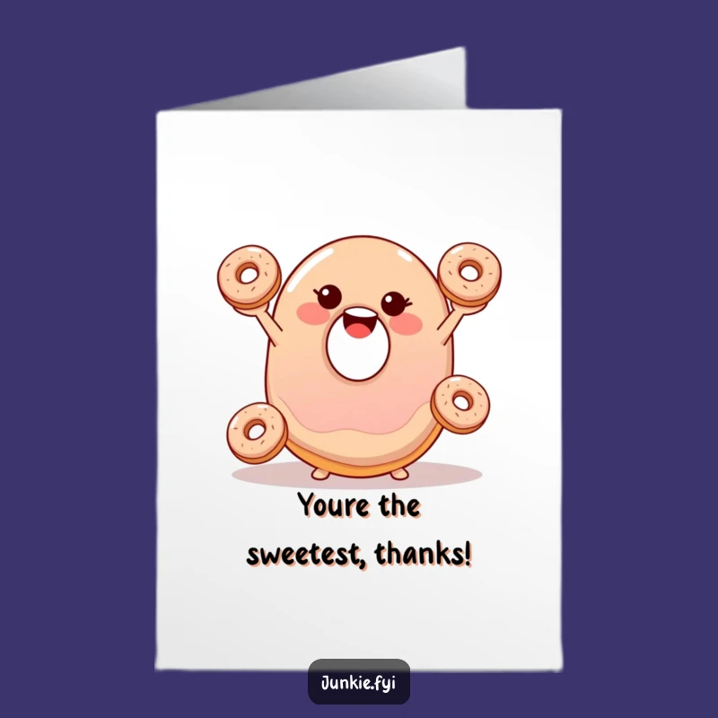 Sweet Juggling Thank You Free Printable Card - Funny Downloadable Gratitude!