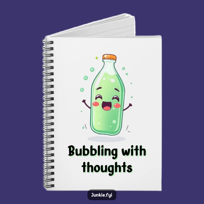 Funny Soda Bottle Notebook - Jot Down Fizzy Ideas Gift
