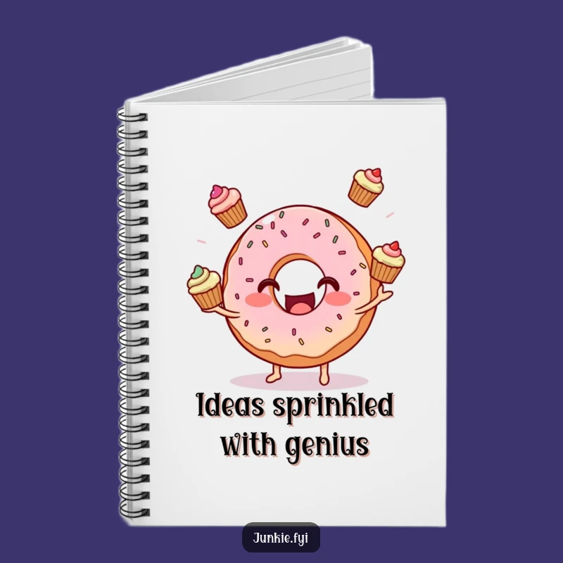 Funny Donut Juggling Cupcakes Notebook: Jot Down Ideas with Sweet Inspiration