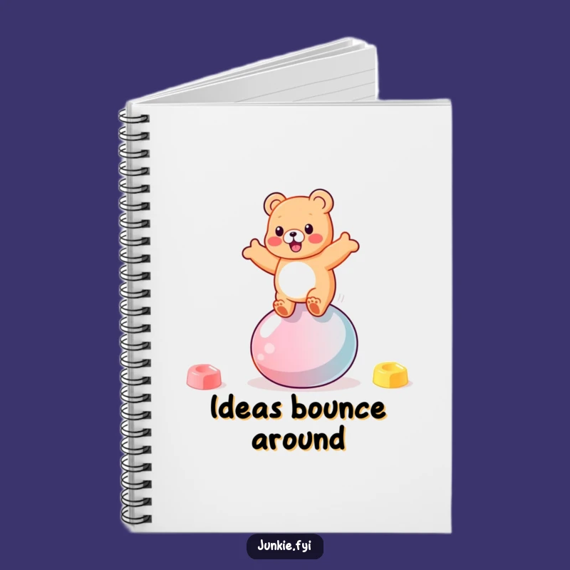 Funny Gummy Bear Notebook: Jot Down Ideas with Bouncy Spirit