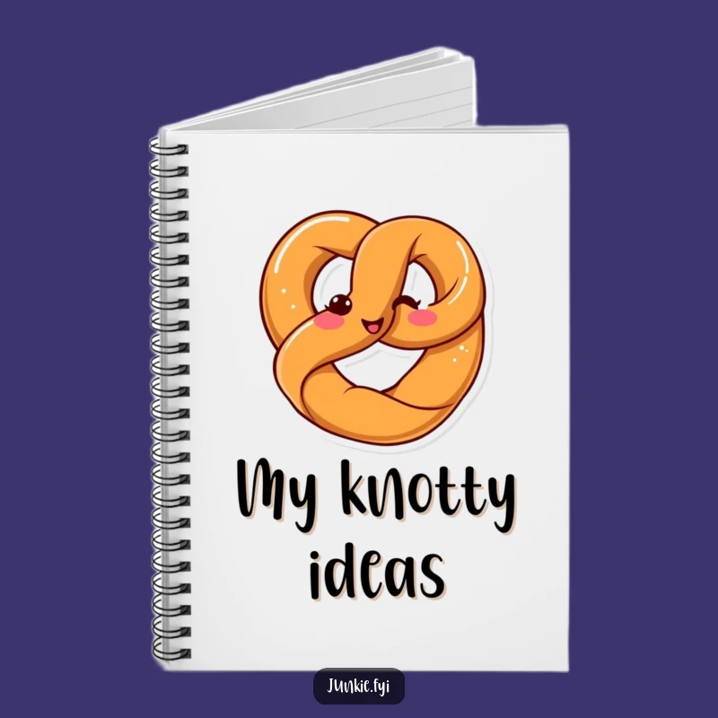 Funny Kawaii Pretzel Twist Notebook: Happy Twists & Ideas - Gift for Thinkers