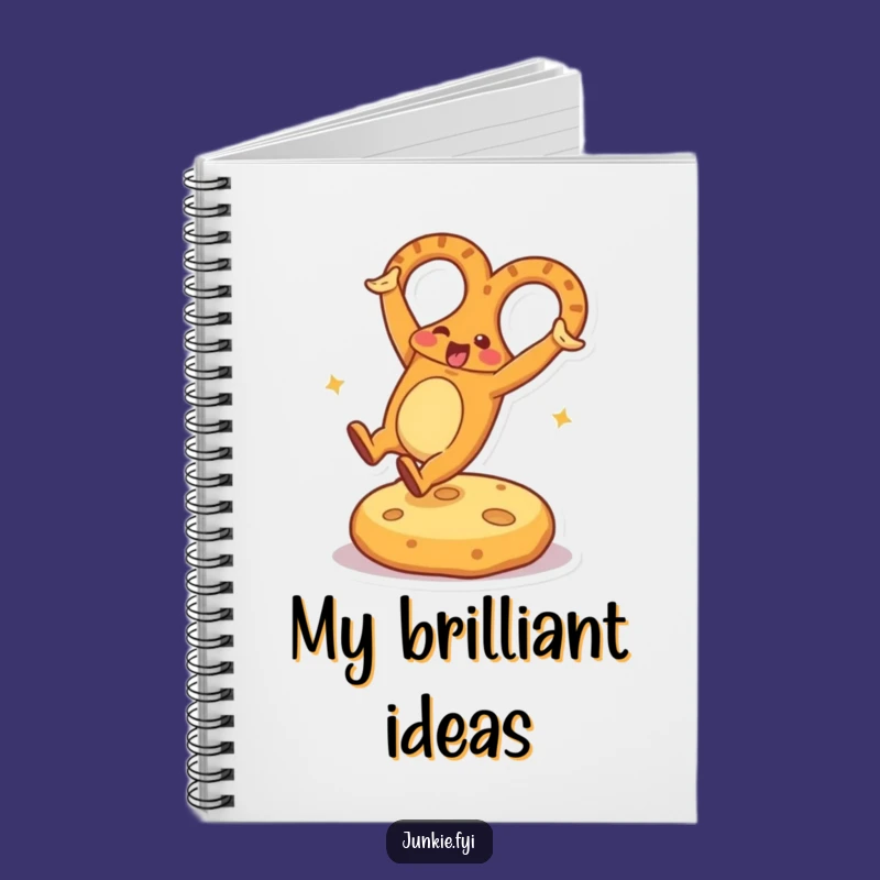 Funny Pretzel Cartwheel Notebook: Energetic Snack Character, Perfect Funny Gift for Ideas