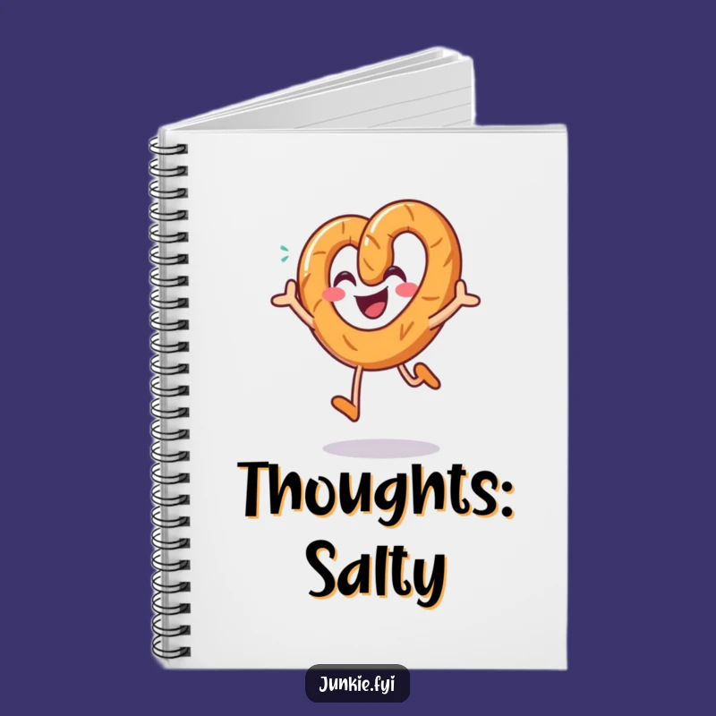 Funny Pretzel Jumping Notebook: Salty Joyful Journal Gift