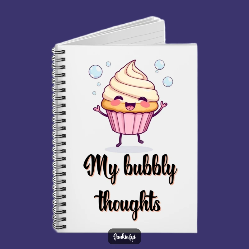 Funny Spunky Cupcake Bubble Notebook - Jot Down Sweet Ideas