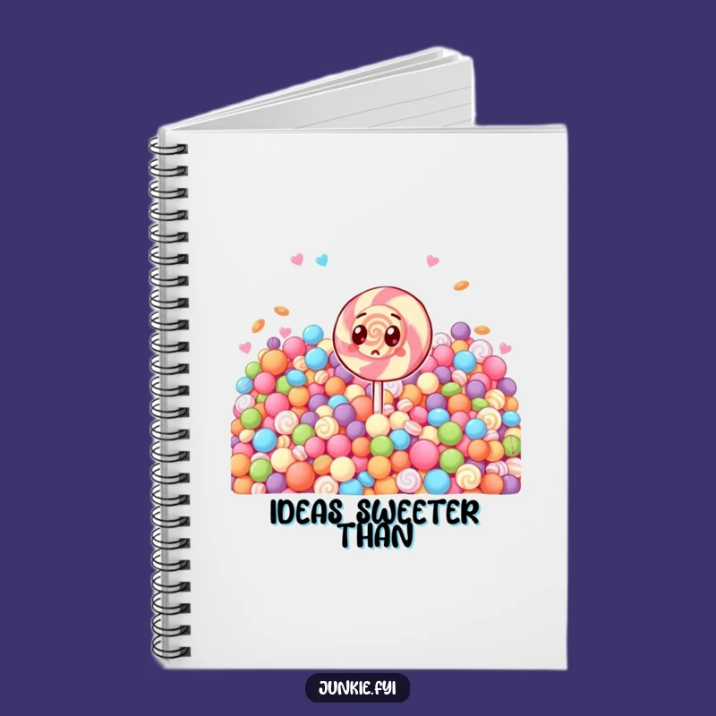 Funny Surprised Lollipop Notebook - Jot Down Ideas with Humor Gift