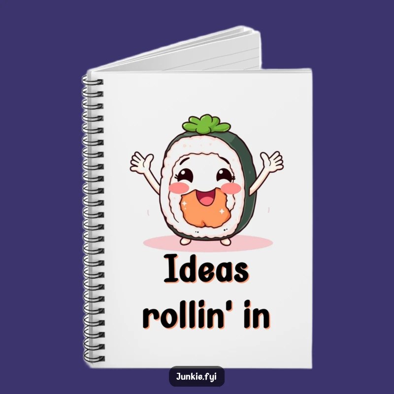 Funny Sushi Shimmy Notebook: Journal Roll Character, Inspiring Humorous Gift for Writers!