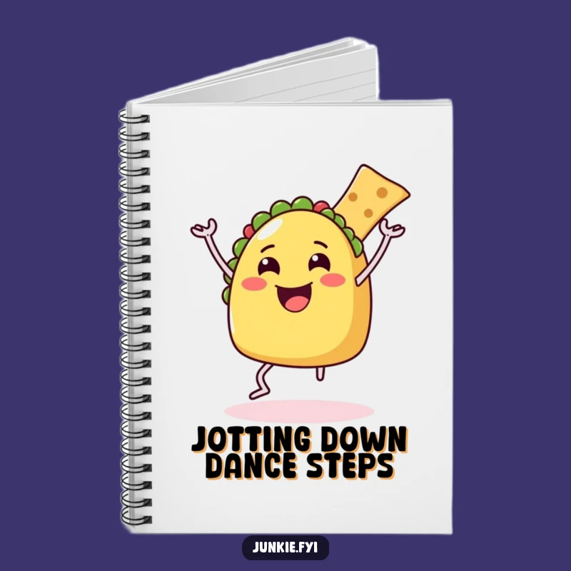 Funny Taco Dance Notebook: Journal Foodie Character with Chip, Inspiring Humorous Gift!