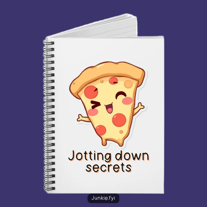 Funny Winking Pizza Slice Notebook: Jot Down Ideas with a Wink