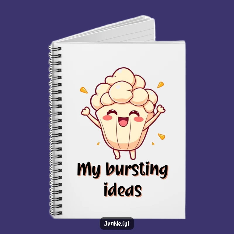 Funny Popcorn Kernel Notebook - Energetic Joyful Pages, Great Funny Gift