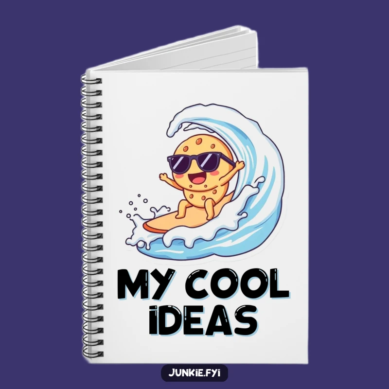 Funny Kawaii Cookie Surfer Notebook: Cool Cookie's Notes - Gift for Surfers