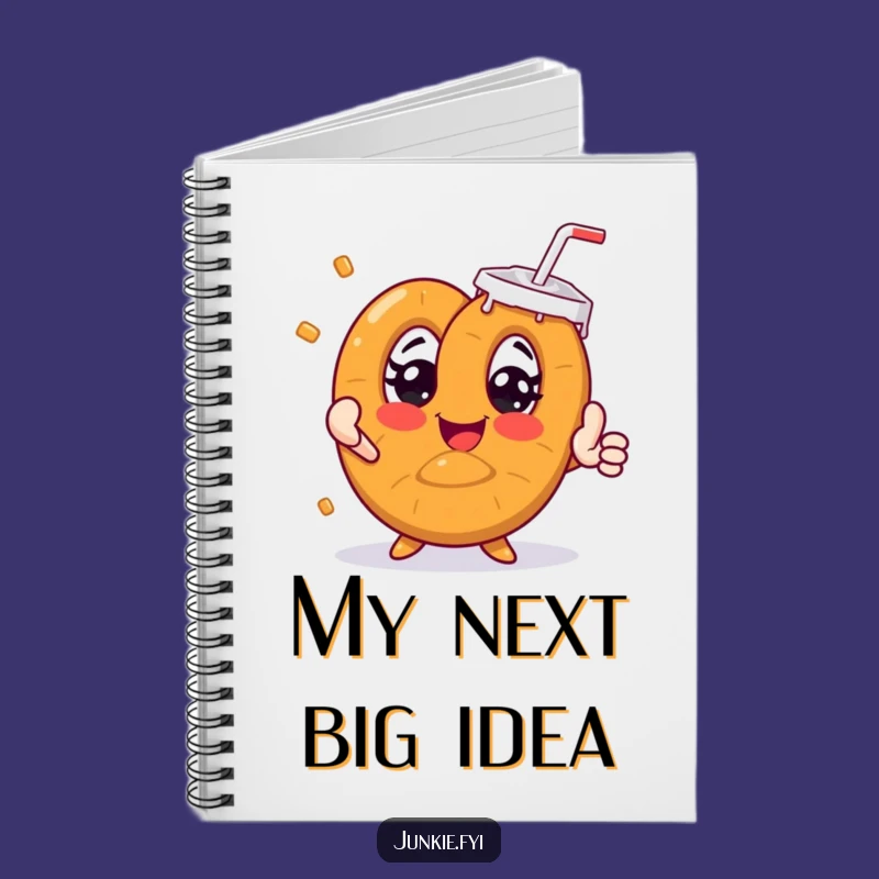 Funny Pretzel Idea Notebook - Jot Down Thoughts with Humor