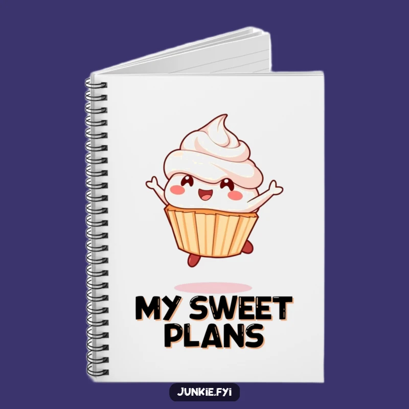 Funny Cupcake Leap Notebook: Frosting Fun Journal Gift
