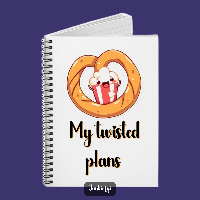 Funny Pretzel Popcorn Notebook: Jot Down Snack Ideas, Perfect Gift
