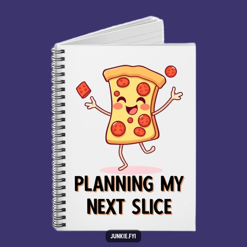 Funny Pizza Juggling Notebook: Journal Slice Character, Inspiring Humorous Gift for Writers!