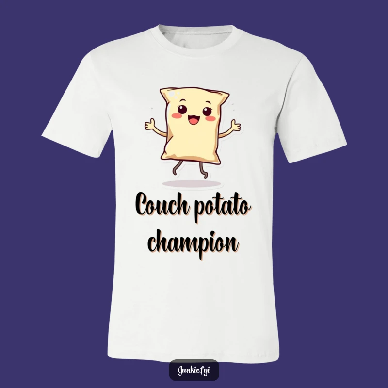 Funny Kawaii Chip Dancer T-Shirt: Enthusiastic Snack Character, Comical Apparel, Ideal Funny Gift!