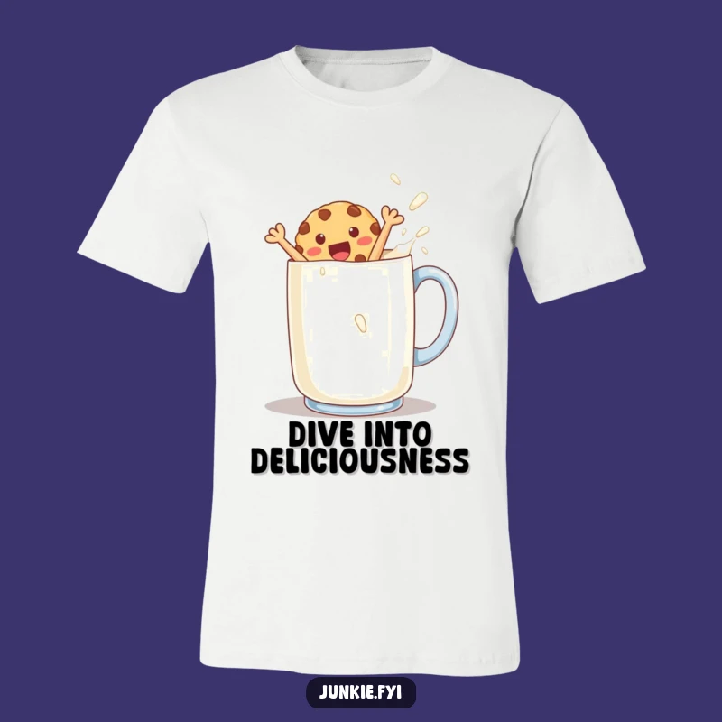 Funny Cookie Dunk T-Shirt: Wear Your Love for Snacks Playfully