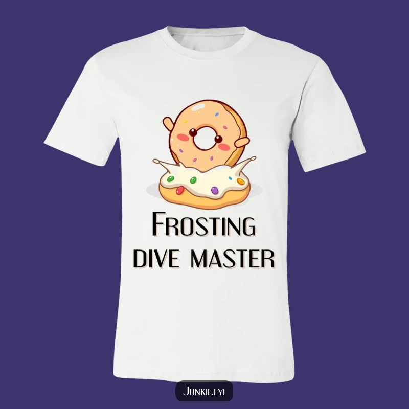 Funny Donut Frosting Dive T-Shirt - Joyful & Sweet Apparel Gift