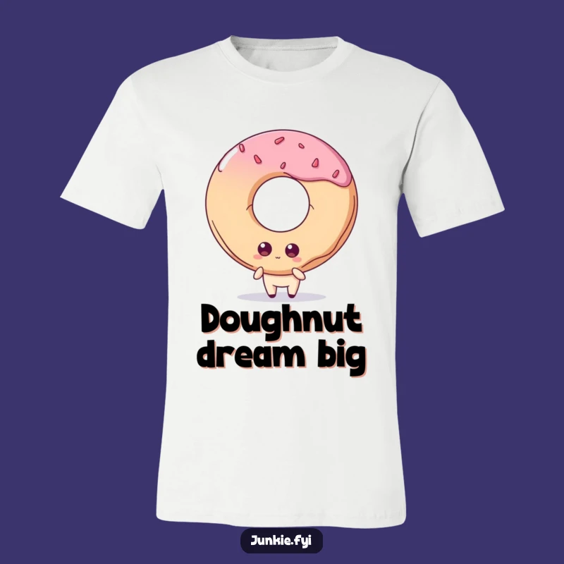 Funny Donut T-Shirt: Quirky Foodie Eyes Giant Doughnut, Hilarious Gift!