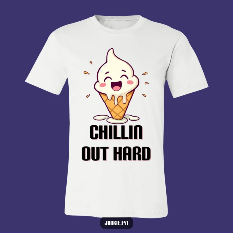 Funny Melting Ice Cream Cone T-Shirt: Wear Your Sweet Joy Outward
