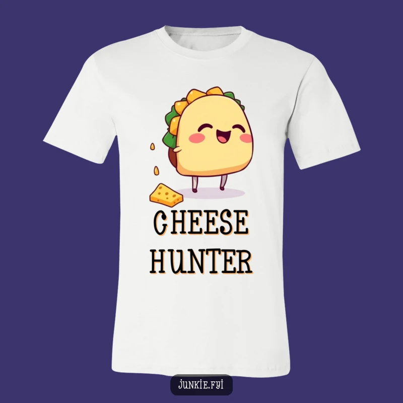 Funny Taco Cheese Chase T-Shirt - Giggling Foodie Apparel Gift