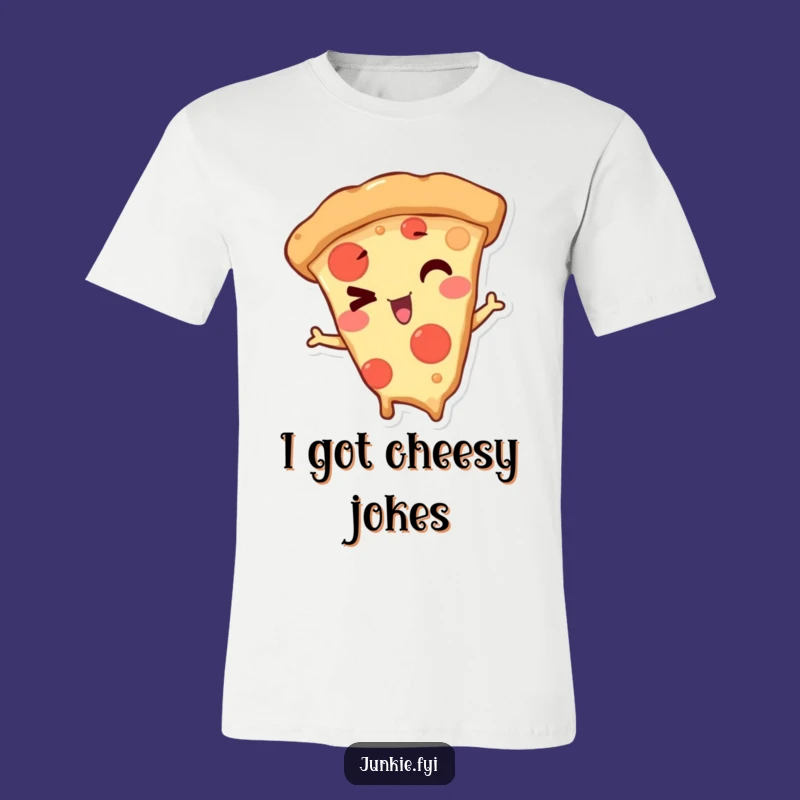 Funny Winking Pizza Slice T-Shirt: Wear Your Cheeky Charm Out