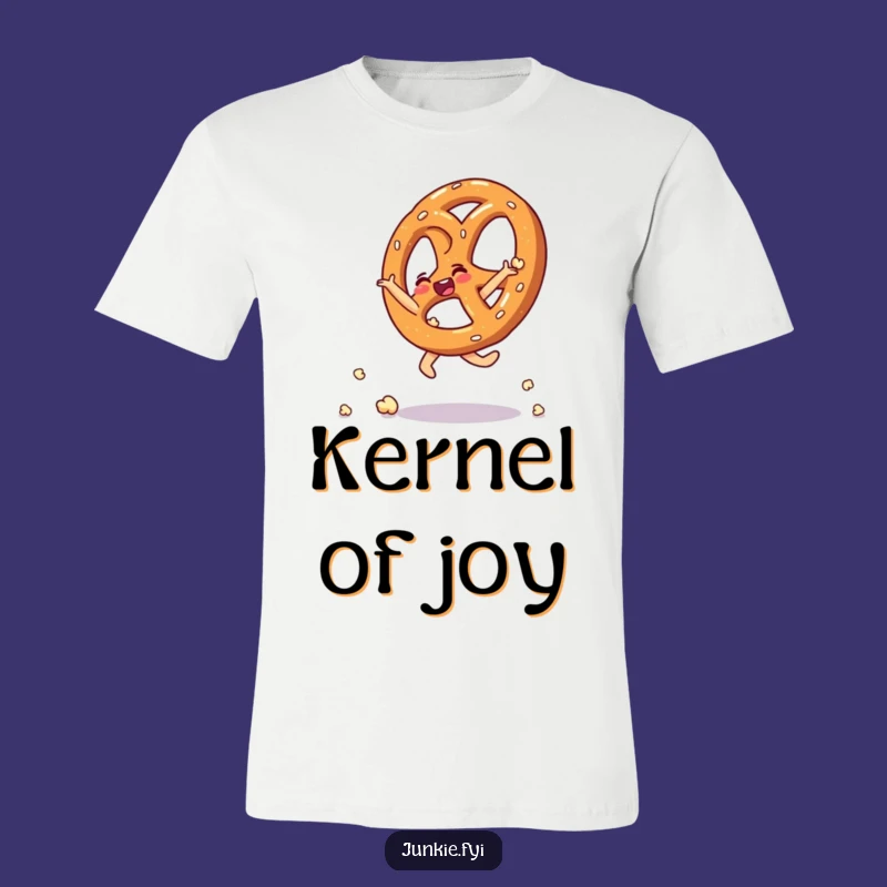 Funny Pretzel Popcorn Cartwheel T-Shirt: Wear Your Joyful Energy