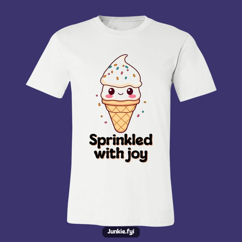 Funny Ice Cream T-Shirt - Happy Sprinkles Shower Tee Gift