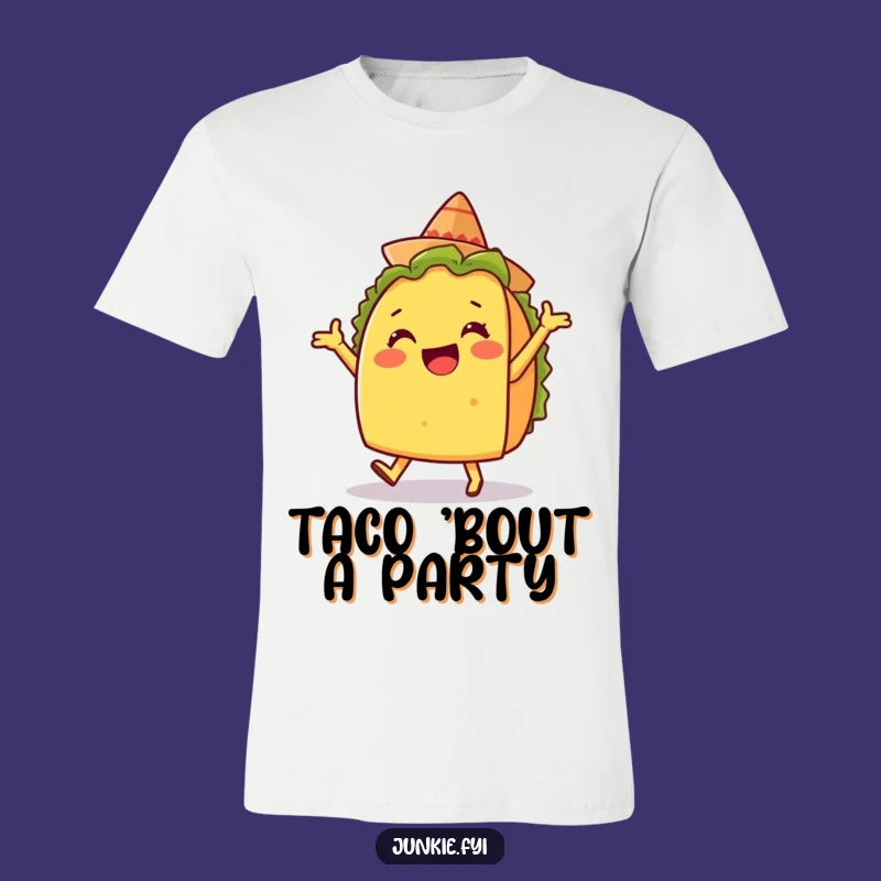 Funny Taco Dance T-Shirt - Fiesta Cartoon Apparel Gift