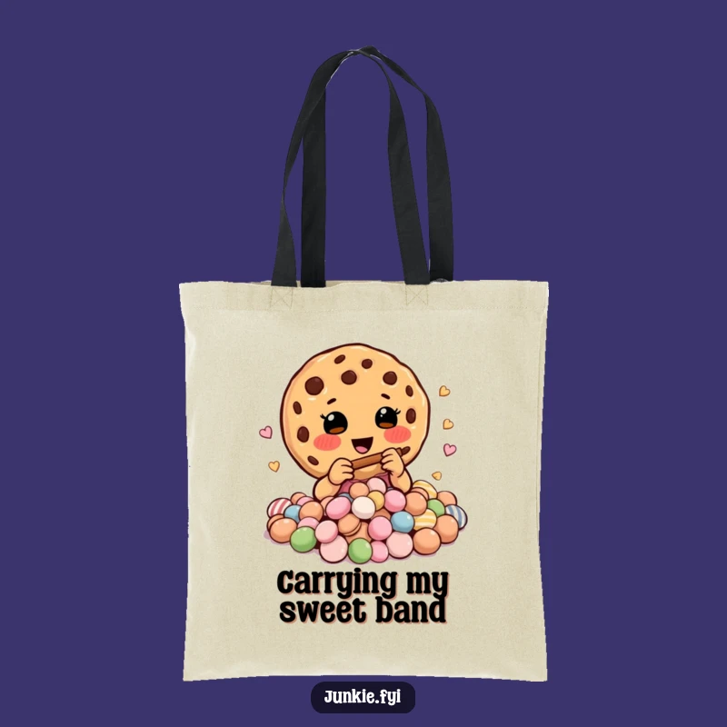 Funny Cookie Charmer Tote Bag: Carry Your Sweet Symphony