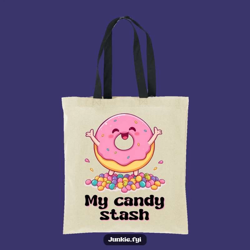 Funny Donut Candy Tote Bag: Carry Your Sweets and Smiles in Style