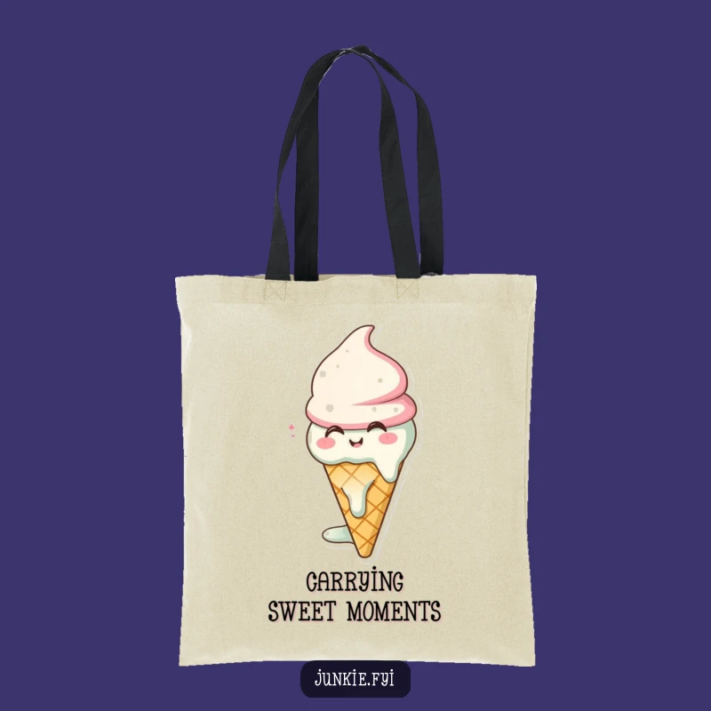 Funny Ice Cream Tote Bag: Carry Good Vibes and Sweetness Everywhere