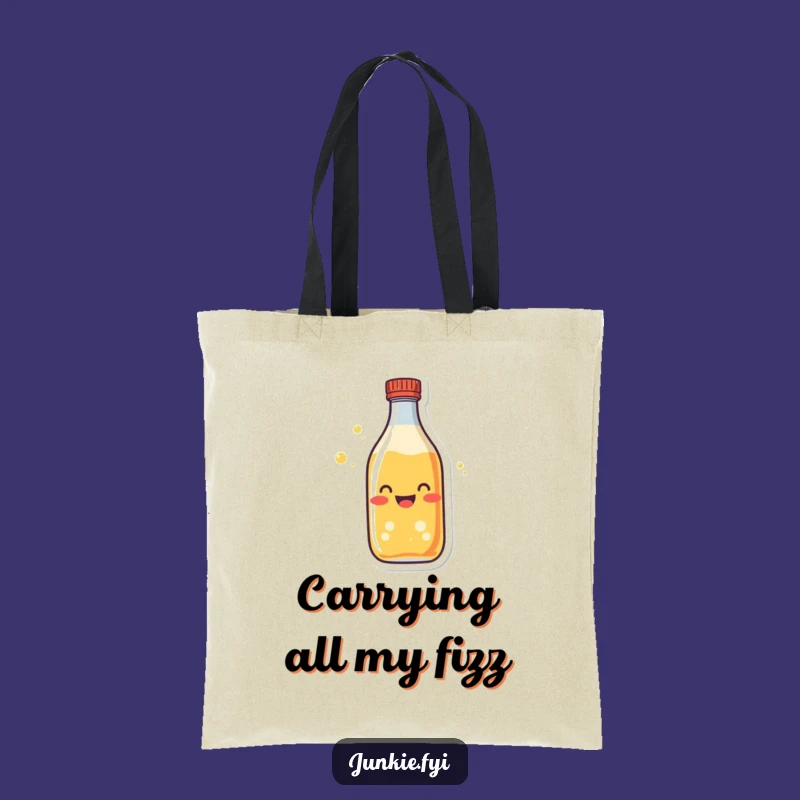 Funny Soda Bottle Tote Bag: Carry Your Essentials with Cheerful Fizz