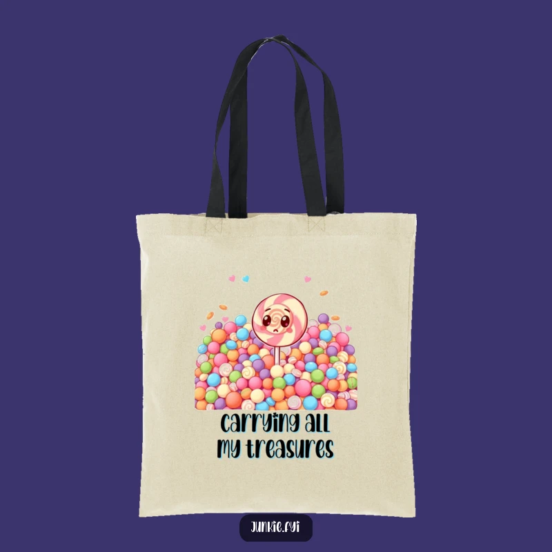 Funny Surprised Lollipop Tote Bag - Carry Your Sweets in Style Gift
