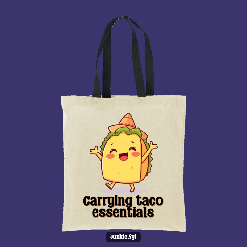 Funny Taco Dance Tote Bag - Practical & Fiesta Carryall Gift