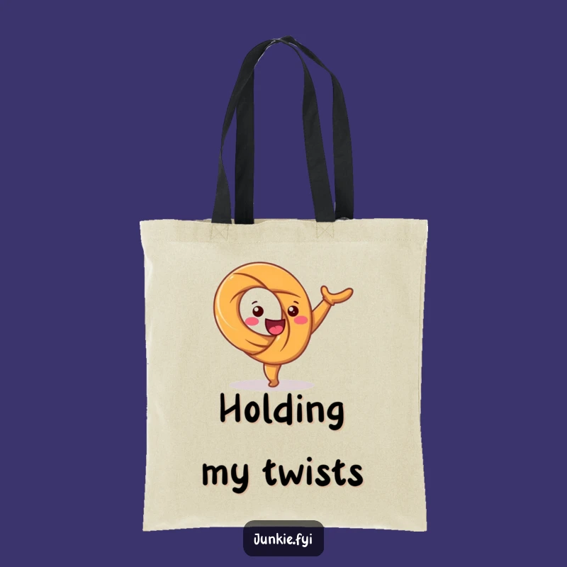Funny Happy Pretzel Cartwheel Tote Bag - Carry Your Glee Everywhere!
