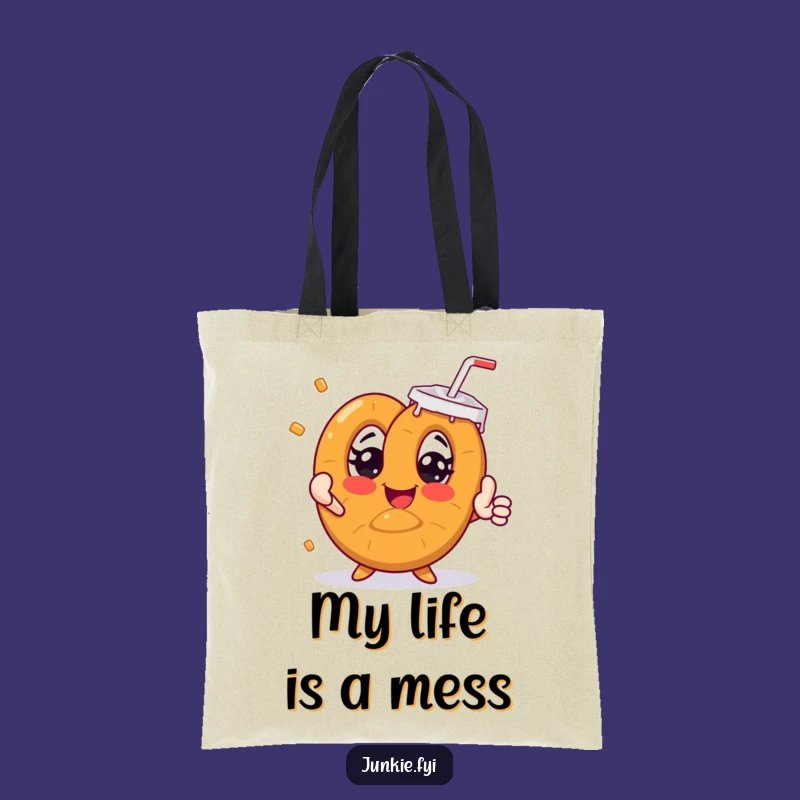 Funny Pretzel Grocery Tote - Carry Your Laughs & Snacks in Style