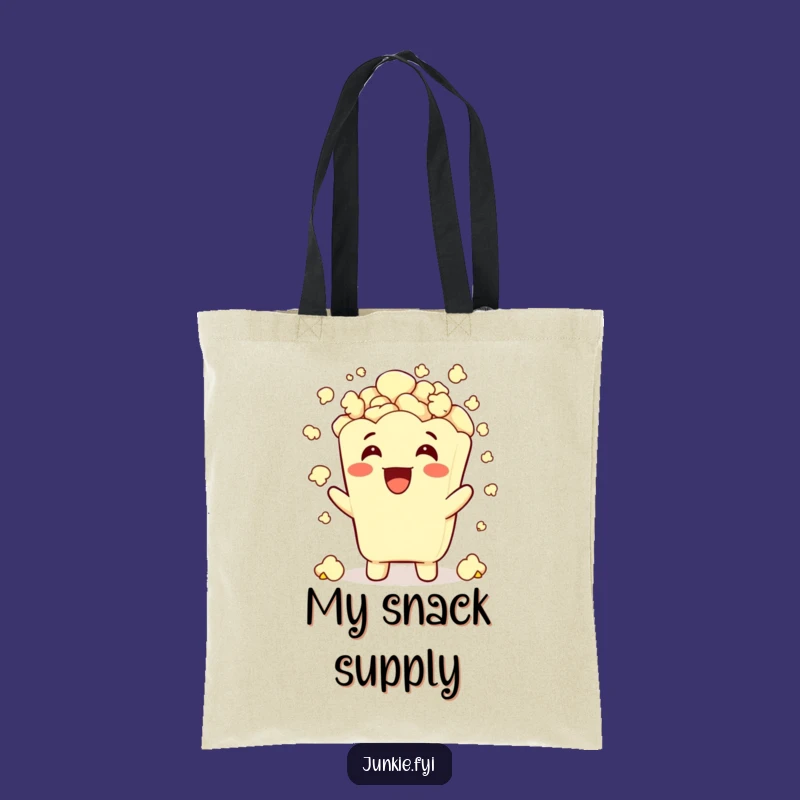 Funny Popcorn Tote Bag: Carry Your Snacks and Your Smiles