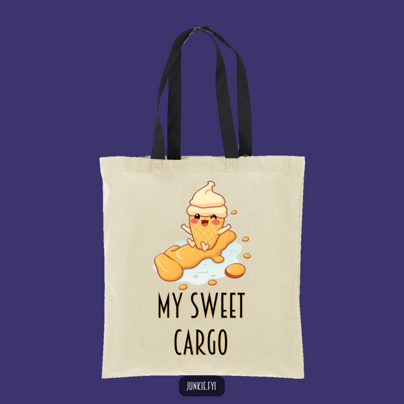 Funny Ice Cream Tote Bag: Carry Your Sweetness and Smiles